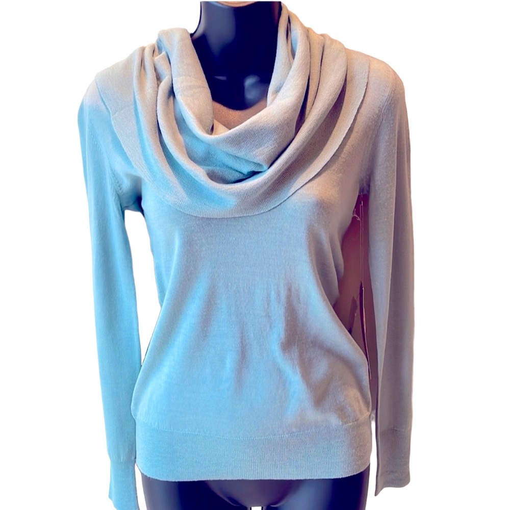 WORTH seafoam green soft 100% wool sweater, size P. NWT